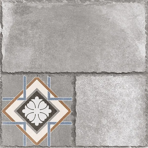 ENOS GREY DECOR V4 tiles for Floor — Somany STONE12 collection