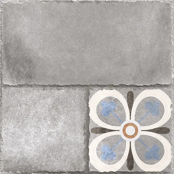 ENOS GREY DECOR V4 tiles for Floor — Somany STONE12 collection