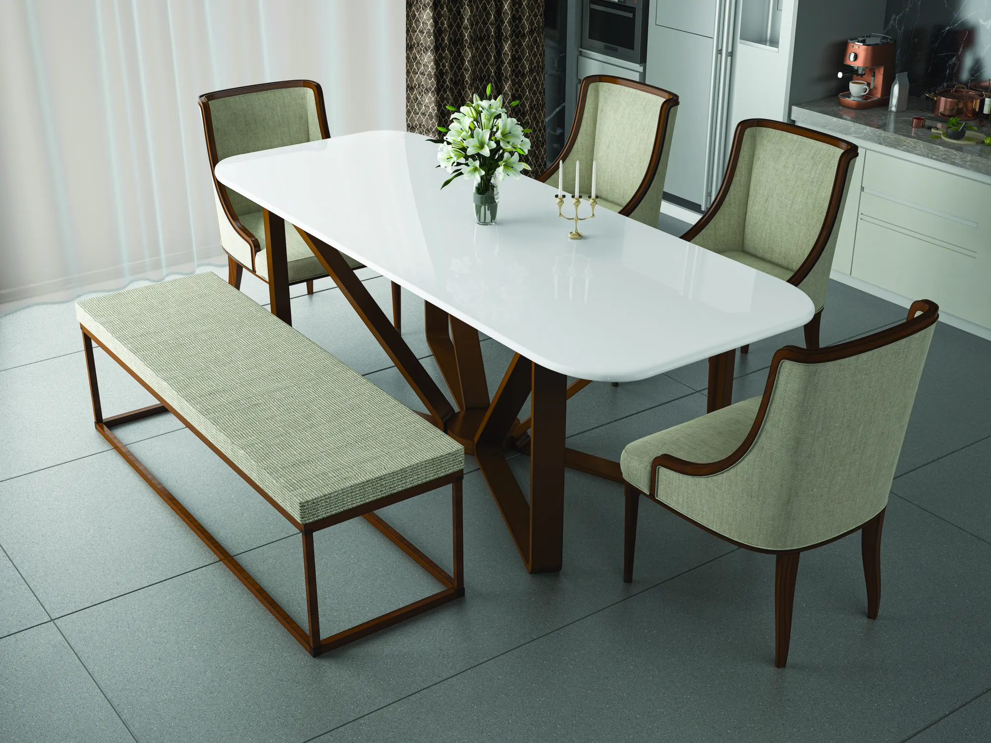 LITH SUPER WHITE 24 V1 SLAB for Counter Top, Wall, Floor — Somany TECHNICAL PORCELAIN collection