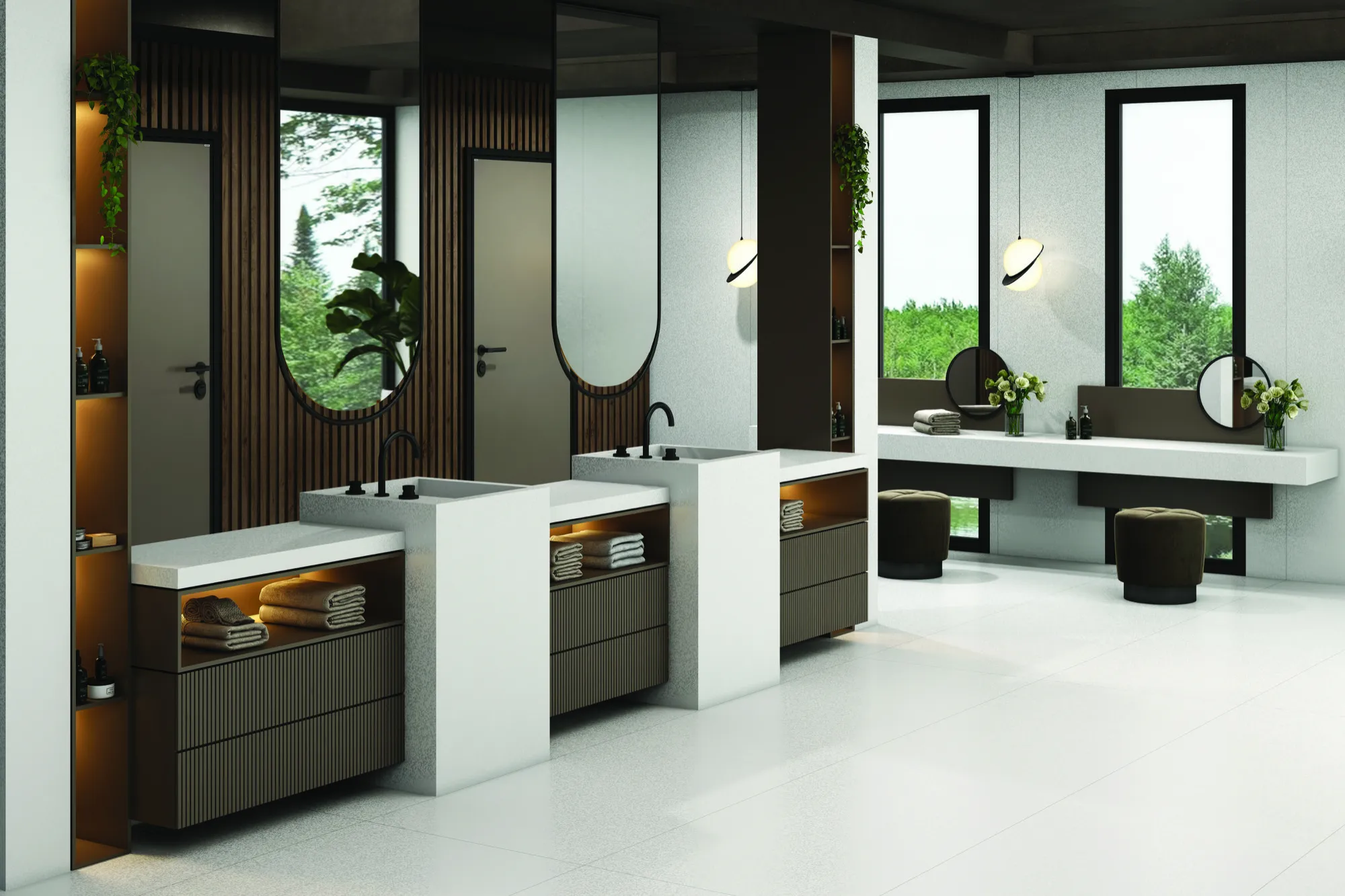 CRYSTALO WHITE 26 CARVO V1 SLAB for Counter Top, Wall, Floor