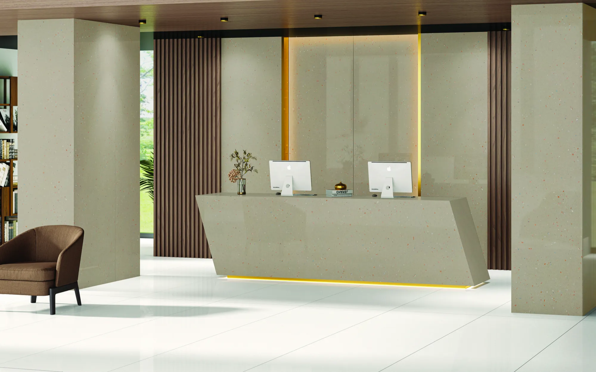 LEIA BERLY 26 SLAB for Counter Top, Wall, Floor