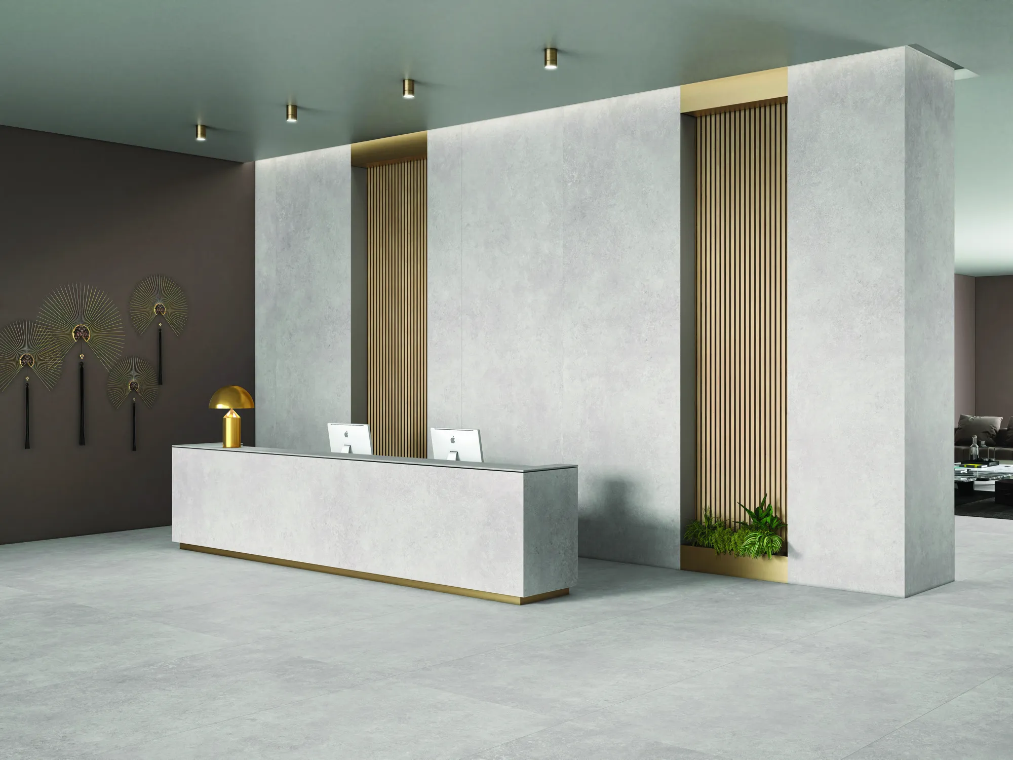 ATHENA GREY 26 SHAPE V2 SLAB for Counter Top, Wall, Floor