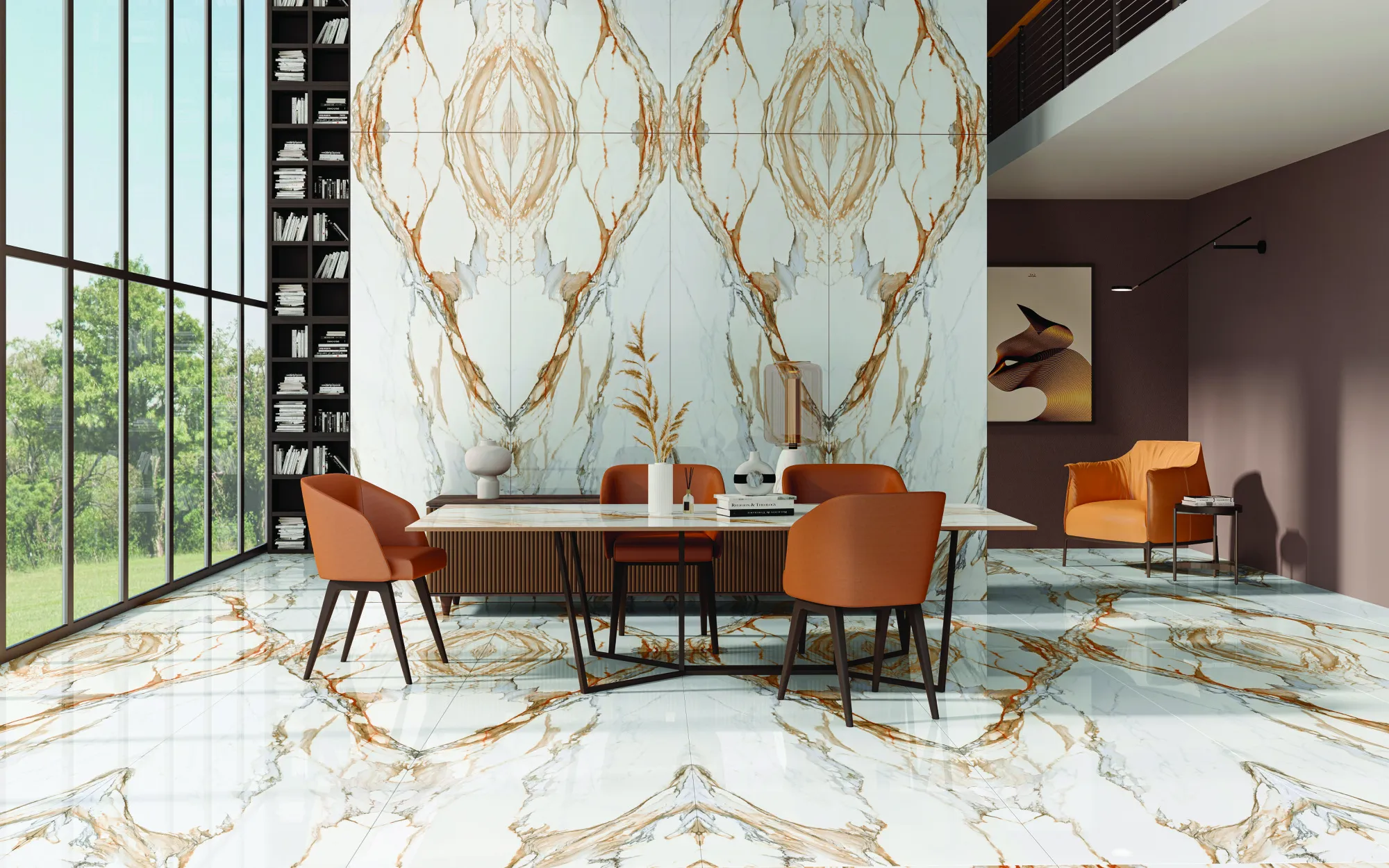 CALACATTA BORGHINI 26 A V1 SLAB for Counter Top, Wall, Floor