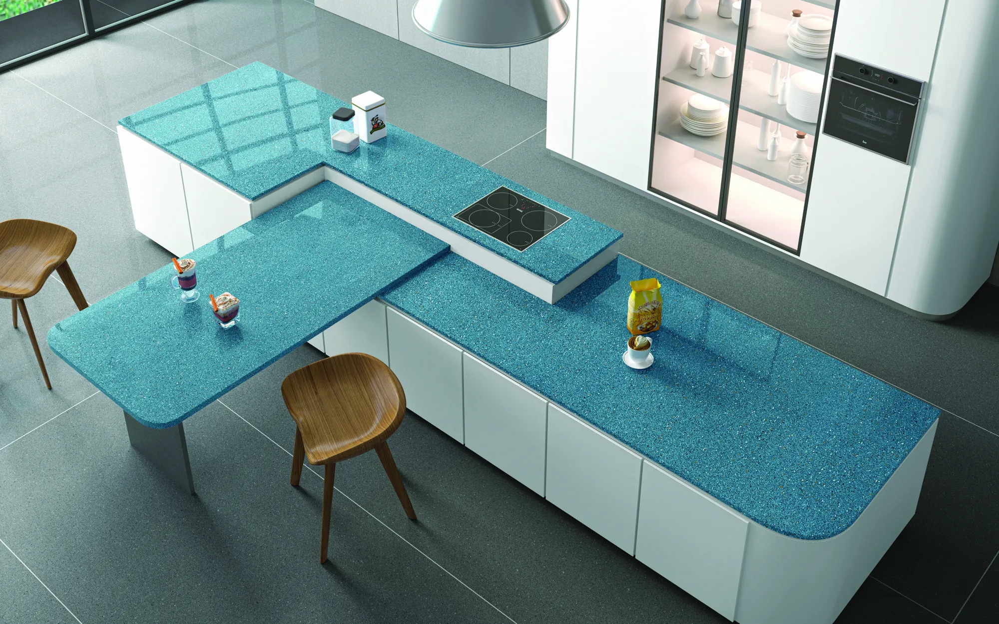 STELLA SAPHIRE BLUE 26 SLAB for Counter Top, Wall, Floor