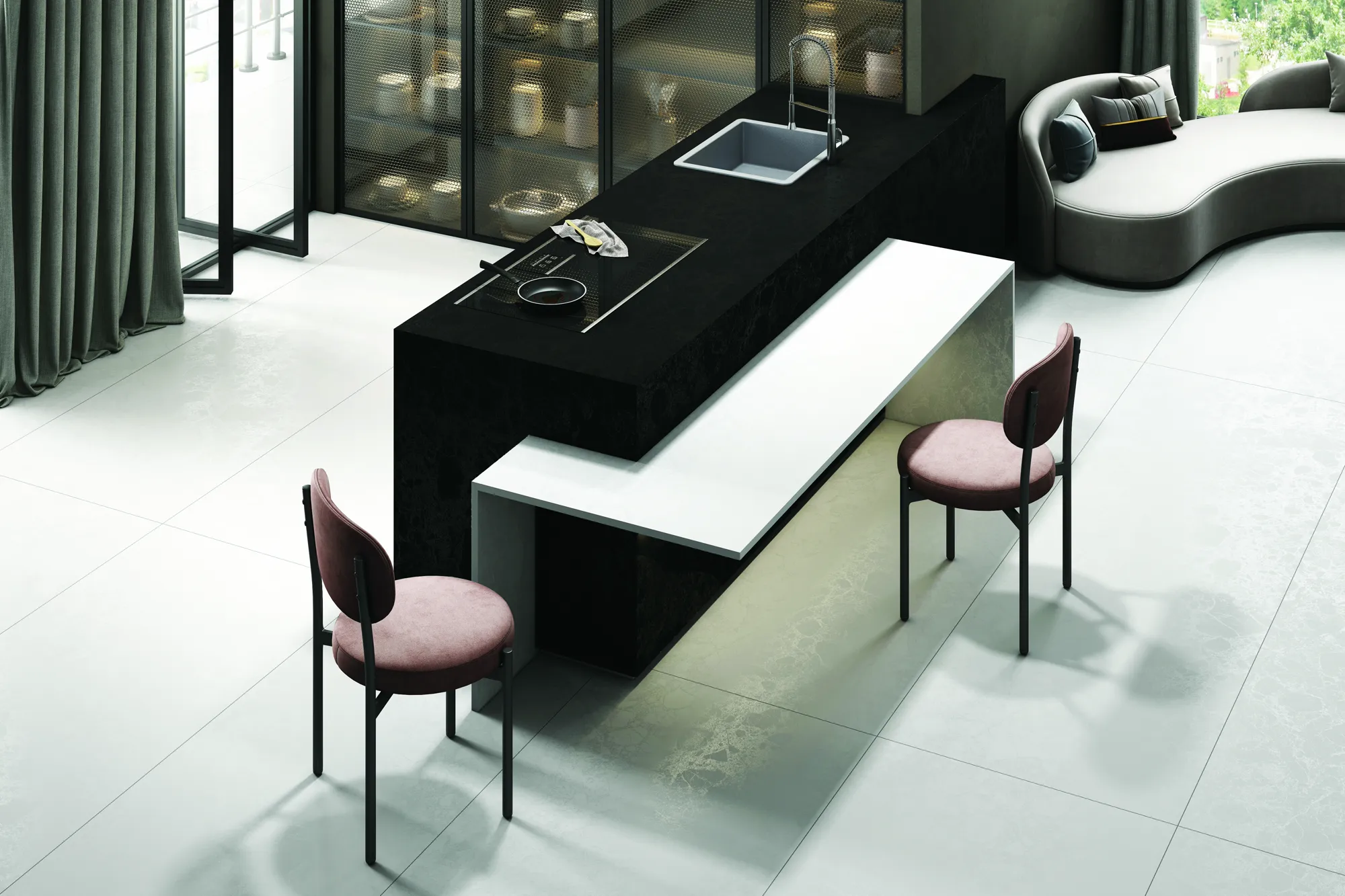 ARGOS NERO 26 CARVO V1 SLAB for Counter Top, Wall, Floor